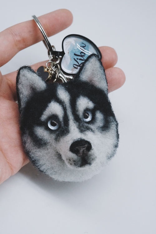 Keychain with face of your dog